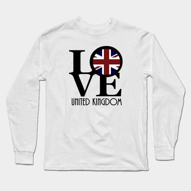 LOVE United Kingdom Long Sleeve T-Shirt by UnitedKingdom